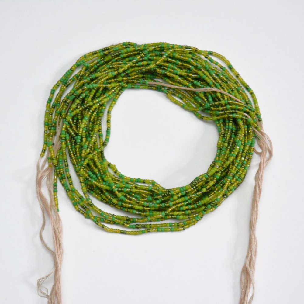 Waist Beads (PERMANENT TIE) Single Strand 50 Inch